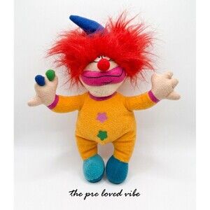 Crazy Clown Plush K&K Games Vintage Stuff Animal Colorful